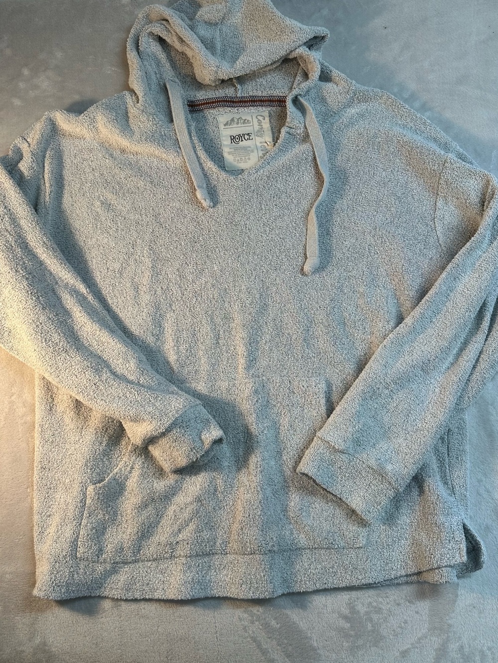 Royce Country Rose Women’s 2XL Gray Textured Pullover Hoodie